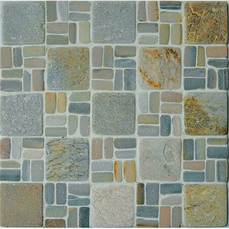 INTREND TILE 2 x 2 Natural Stone Landscape Gray- Tan Mixed LS010-A